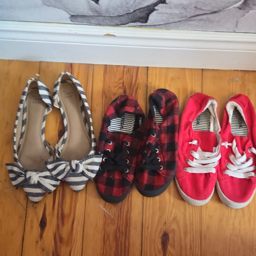 Shoe LOT All Fit A 7.5 Shoe 3 pairs of shoes